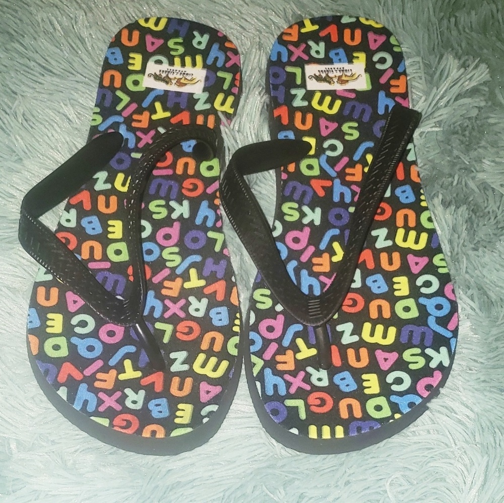Alphabet Soup Colorful Sandals